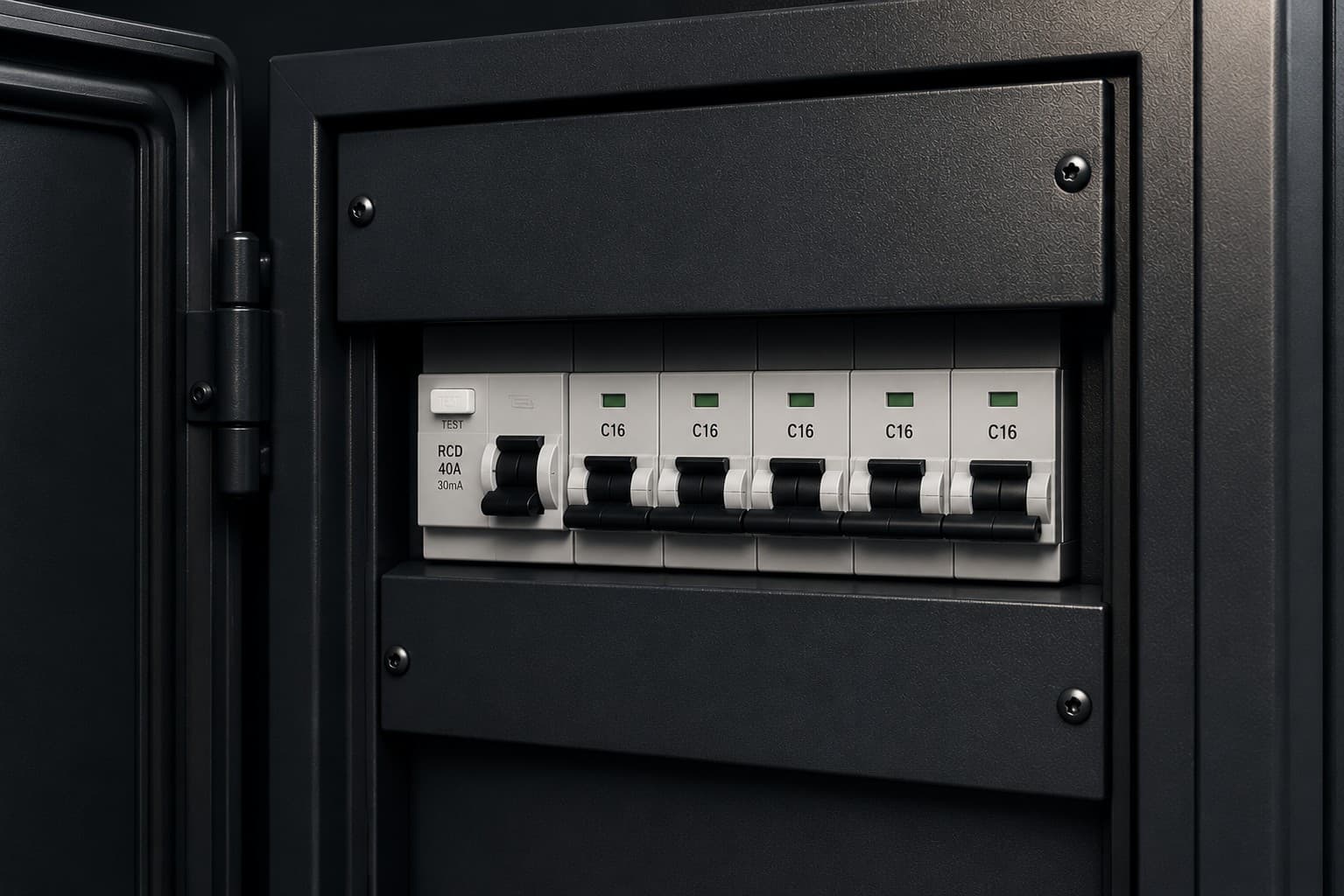 Vormontierter Elektrokasten