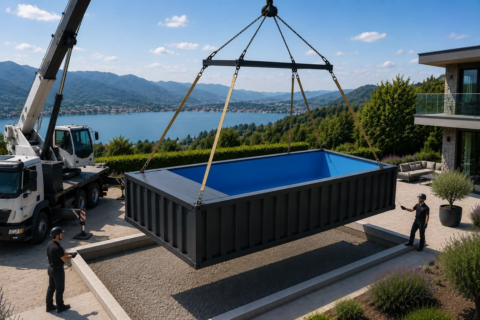 Platzhalter für die Lieferung und Aufstellung eines Containerpools